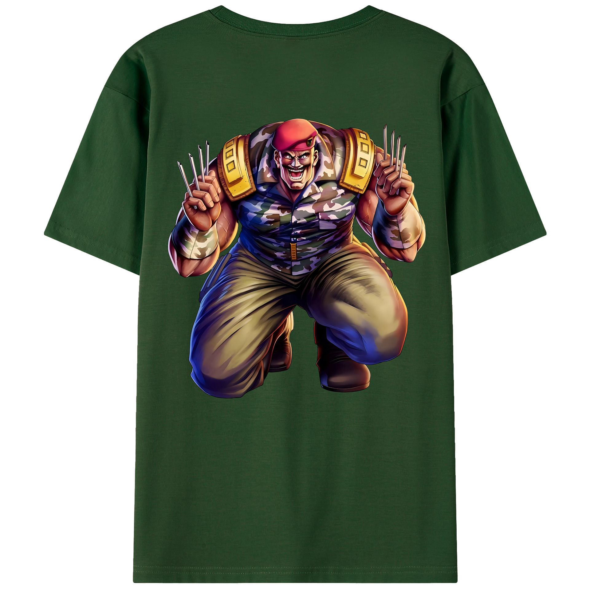 （画像用） 北斗の拳 Fist of the North Star 綿100％半袖Tシャツ（背面プリント）